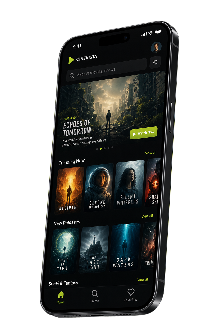 OnStream app running on an Android phone